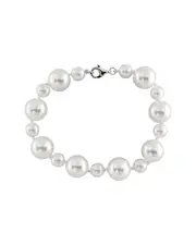 Splendid Pearls Silver 7-12mm Pearl Bracelet