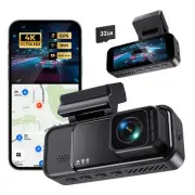 COOLCRAZY Dash Cam 4K Front Built-in WiFi GPS Dash Camera for Cars 3.2" IPS S...