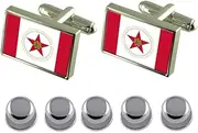 [Select Gifts] Shirt Dress Studs Birmingham City USA Flag Cufflinks