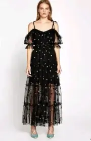 BNWT ALICE MCCALL BLACK MOON LOVER MIDI DRESS - SIZE 6 AU/2US (RRP $550)