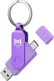 MOSDART 1TB USB C Dual Flash Drive with Speed Up to 150MB/s 1TB, Purple