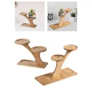Wooden Plant Stand Decor Modern Flower Pot Shelf for Indoor Corner Bedroom