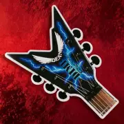 DEAN GUITARS PANTERA DIMEBAG DARRELL RAZORBACK LIGHTNING STICKER INSANELY RARE