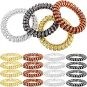 EPIGEIST Spiral Hairband Accessories Cord Wrap Strap 4 Colors Ponytail Holders for Women Boys and Girls
