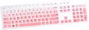 SHOWERORO 1 PC Silicone Keyboard Cover for Wired Keyboard Dust Water Resistant Compatible with Optiplex Models Durable Silicone Skin