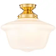 Carlton 30 DIY Batten Fix Lights Victorian Schoolhouse Lighting Gloss Period Brass Inspirations