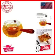 Glass Teapot with Infuser for Loose Tea, Small Clear Magic Tea Kettle for Sto...