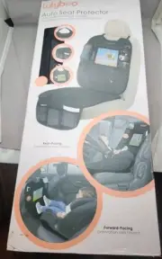 New Lulyboo Auto Seat Protector with Device Window & Storage for Child Car Seat