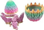 3D Printed Dragon Toy Articulated Dragon Fidget Toy Dragon in Egg Figurine Collectible Dragon Figure Dragon Home Decor Fidget Dragon Toy for Adults Dragon Collectible for Kids Desk Dragon Toy Dragon