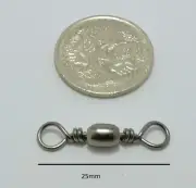 50 BARREL SWIVELS SIZE # 5 BLACK NICKEL FISHING