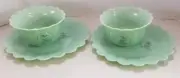The Pioneer Woman Timeless Beauty Jadeite 2 Bowls & 2 Plates (8.5") New w labels