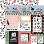 Echo Park Paper Fashion Journaling Cards 12x12 Patterned Paper, Various