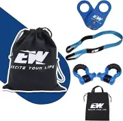 10 Ton Snatch & 3" x 8' Tree Saver Winch Towing Strap & 3 / 4" D Ring Shackles
