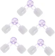 CHILDWEET 5pcs Two-way Valve Liquid Dye Teaspoon Bubbly Medication Cups Suction Cups For Liquid Bottle with Dropper Blender Suction Dropper for Gummy Mold Drink Mixer Pipette Abs