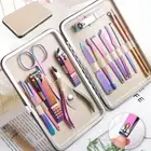 15X Nail Clippers Kit Manicure Pedicure tool Set Stainless Cuticle Grooming☋Case