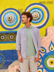 White Stuff Blue Keswick Shirt (F67113) | $136