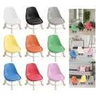 Low Rolling Stool with Wheels and Back Support Chair Small Roller Stool