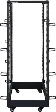 27U 4-Post IT Open Frame Server Rack 19 Inch Depth-Adjustable (22" to 40") Netwo