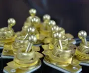 10-Pack On/Off Toggle Switch - Brass Plated - 6A/120V - Steampunk Switch 2-Wire
