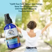 PALO SANTO SPRAY Smudge Spray for Protection Cleansing Clearing Moon Charged 4oz