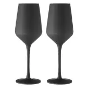 NEW Tempa Aurora Wine Glass Matte Black Set 2pce