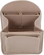 Tuperoymse Felt Backpack Insert Organizer Storage Bag Universal Bag in Bag Men Women Shoulder Tote Bags Handbag Organizers(Dark Khaki)