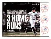 0073 R Ben Rice 3hr-With 3 Yankee Logos -8.5x11 Laminated Art Print