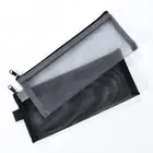 Large Capacity Mesh Pencil Bag Nylon Storage Bag Kids