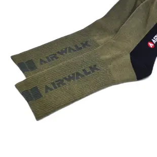 AIRWALK 都會生活 綠色 運動襪 台灣製造 AW53510 潮襪 滑板 學生襪 棉襪