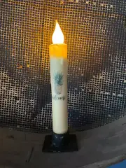 Primitive Handcrafted Colonial Welcome Pineapple 7"H Led Timer Taper Candle