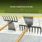 Gardening Hoe Iron Weeding Rake Agricultural Tools Grasping Raking Hoe Accessory