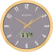 C4830 Lobby Wall Clock, 14", Gold