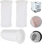 3Pcs IBC Lid Filter,Washable Nylon Filter Screen, IBC Tank Fitting Filter Mesh f