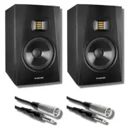 Adam Audio T8V Studio Monitor (Pair) with Professional Balance 1/4" to XLR Cable