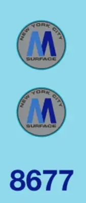 8677 HO scale 20" Surface decals