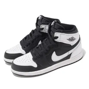 【NIKE 耐吉】Jordan 1 Retro High OG PS 中童 反轉熊貓 黑 白 童鞋 休閒鞋 AJ1(FD1412-010)