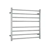 Thermogroup Straight Round 750x700x122mm (Heated) 8 Bars Brushed Stainless Steel SRB33M