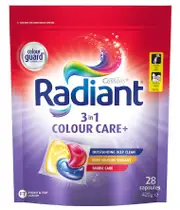 Radiant Colour Care+ 3 in 1 Laundry Detergent 28 Capsules 420g