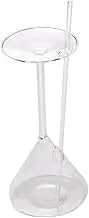MAGICLULU Unique Shape Funnel Wine Glass Goblet Straw Glasses for Cocktails Water Goblet