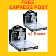 ULTRA PRO PLATINUM 9 POCKET CARD PAGE SLEEVES 2 x BOX OF 100 POKEMON AFL EXPRESS