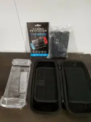 Nintendo Switch Kit- Screen Protector, Plastic Shell, Hard Carry Case, Stand