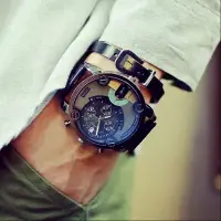 在飛比找樂天市場購物網優惠-韓國ulzzang大表盤原宿風復古手表男學生韓版簡約時尚潮流