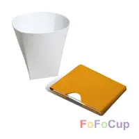 在飛比找PChome商店街優惠-【FOFOCUP】台灣創意可摺疊8oz折折杯兩入(黃色)