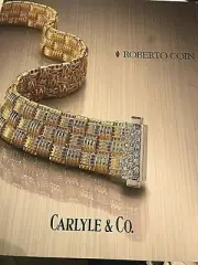 Italian Jewelry Roberto Coin Magazine Print Ad 2008-2009 Carlyle & Co.
