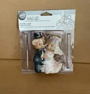 Wilton Mr and Mrs Cuddles Wedding Couple Cake Topper New Old Stock Sealed