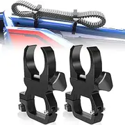 Drieaco 2PCS UTV Drive Belt Holder Fit 1-2" Roll Bar, Universal Spare Belt Mount Adjustable Metal Drive Belt Bracket for Can Am Maverick x3 Defender Polaris RZR Ranger KRX Teryx Mule Talon Pioneer SXS