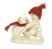Dept 56 Snowbabies Groom + Go Cat Figurine 3.7”H Bisque Sleeve Box New Enesco