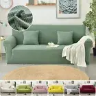 Jacquard Sofa Covers Thick Polar Fleece Elastic Sofa Slipcover Armchair Cover