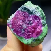 40G Natural green Ruby zoisite (anylite) crystal Wand Obelisk Point Healing