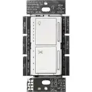 Lutron Maestro Fan Control and Light Dimmer - White